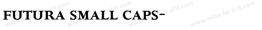 futura small caps字体转换